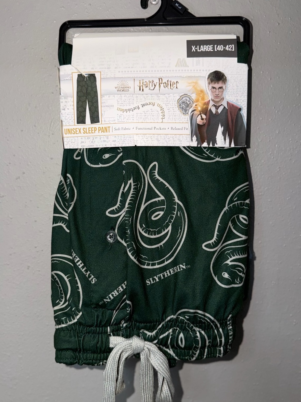 Harry Potter Slytherin Unisex Sleep Pants - Picture 1 of 3